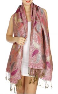 serenita D10 Lurex Paisley Pashmina 07 fashionunic