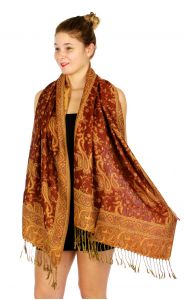 serenita D32 Outlined paisley Pashmina 06 fashionunic