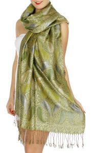 serenita D10 Lurex Paisley Pashmina 10 fashionunic