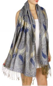 serenita D10 Lurex Paisley Pashmina 14 fashionunic