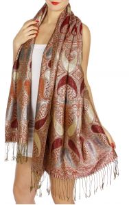 serenita D10 Lurex Paisley Pashmina 05 fashionunic