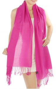 serenita D12 Neon silky solid pashmina 804 Crush berry