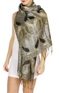 serenita D10 Lurex Paisley Pashmina 01 fashionunic