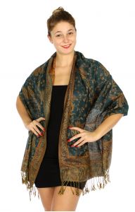 serenita D32 Outlined paisley Pashmina 21 fashionunic