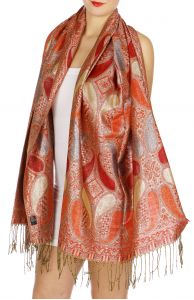 serenita D10 Lurex Paisley Pashmina 04 fashionunic