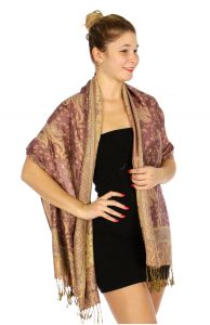 serenita D32 Outlined paisley Pashmina 22 fashionunic