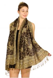 serenita D32 Outlined paisley Pashmina 09 fashionunic