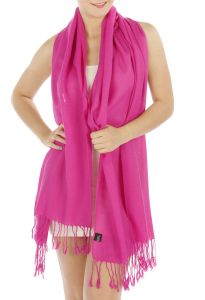 serenita D12 Neon silky solid pashmina 804 Crush berry