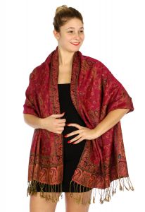 serenita D32 Outlined paisley Pashmina 03 fashionunic