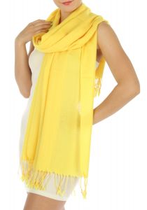 serenita D12 Neon silky solid pashmina 801 Yellow