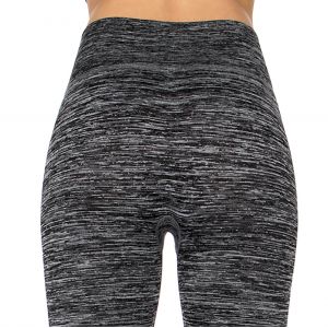 SERENITA E36A Workout yoga long leggings ombre print Black/Black