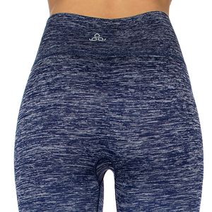SERENITA E38A Workout yoga long leggings ombre print Navy/Blue