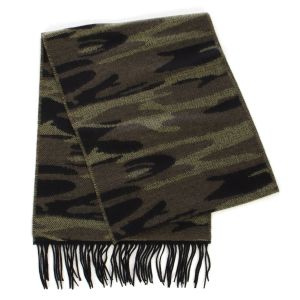 SERENITA O65 Cashmere feel scarf 89601 Camouflage Olive