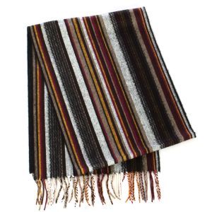 SERENITA O63 Cashmere feel scarf 92803 Multi color stripe
