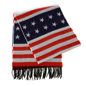 SERENITA P38 USA flag cashmerefeel scarf fashionunic