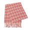 SERENITA O70 Plaid cashmere feel scarf 71601 Pink