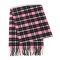 SERENITA O75 Checkered plaid cashmere feel scarf 80406 Pink