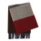 SERENITA O61 Cashmere feel scarf color block red fashionunic