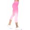 Wholesale A25A Active heathered ombre capri leggings L.Pink