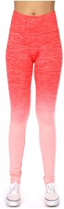 SERENITA E36A Workout yoga long leggings ombre print Coral/Pink