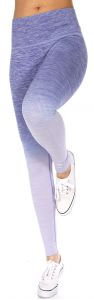 SERENITA E38A Workout yoga long leggings ombre print Lavender